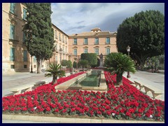 Murcia City Centre South part - Glorieta Espana, a green space in front of Palacio Episcopal.